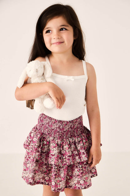 Organic Cotton Samantha Skirt - Garden Print