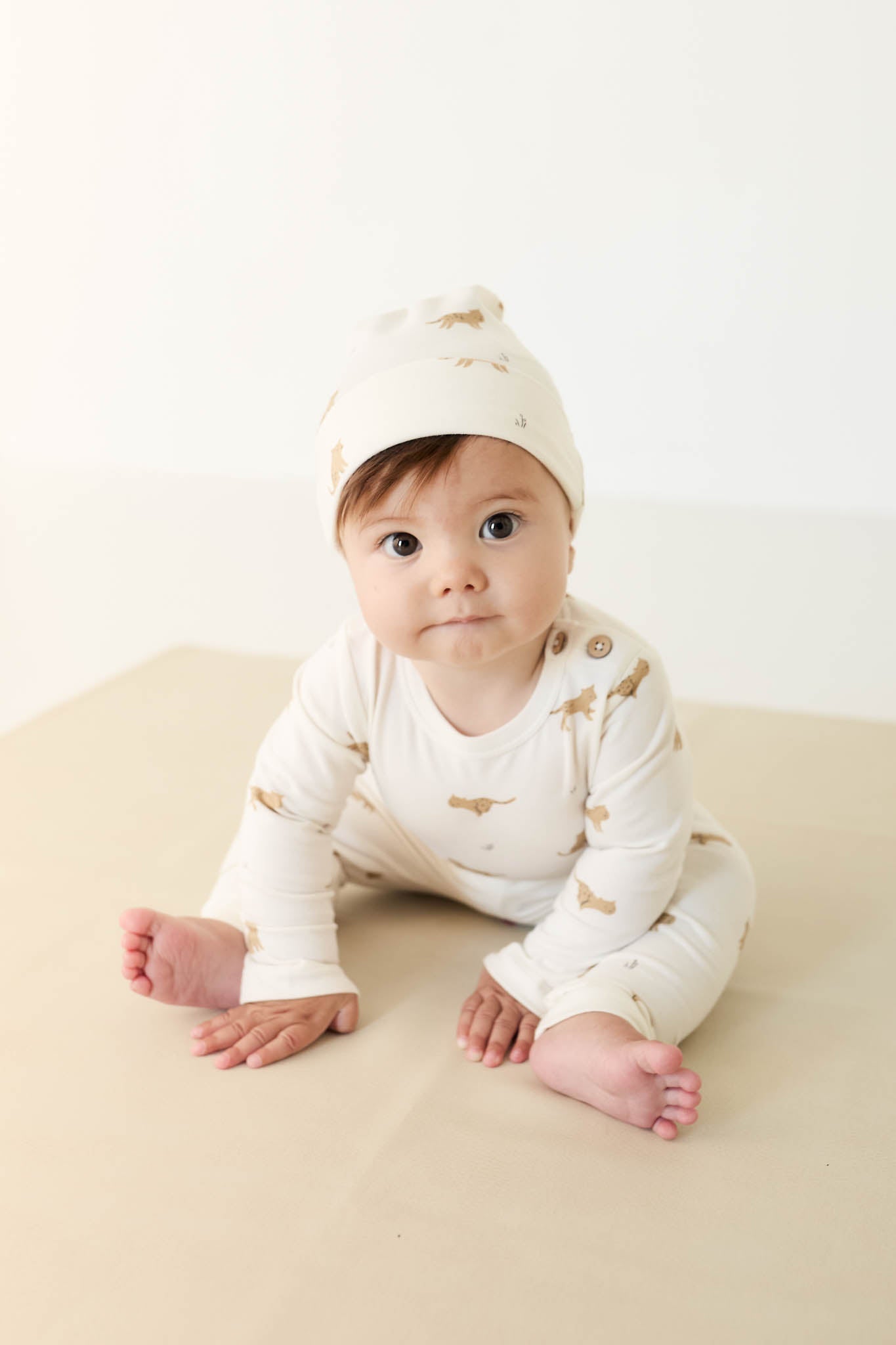 Organic Cotton Everyday Legging - Lenny Leopard Cloud