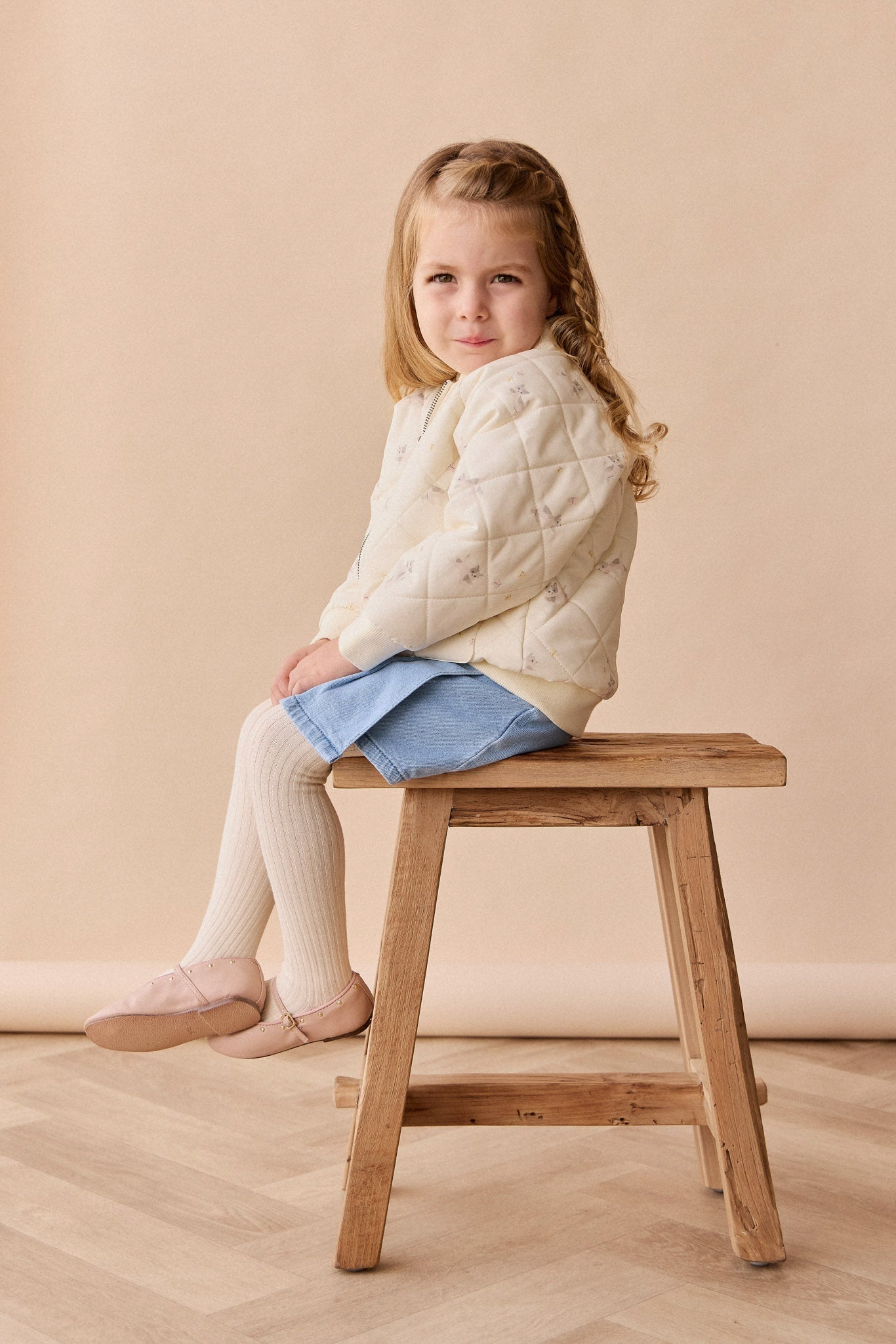 Cammy Jacket - Playful Kitten Whisper White