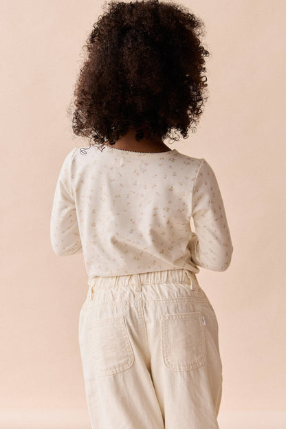 Organic Cotton Long Sleeve Top - Briella Whisper