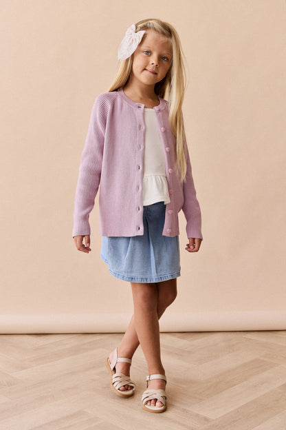 Noelle Cardigan - Lilac Blush