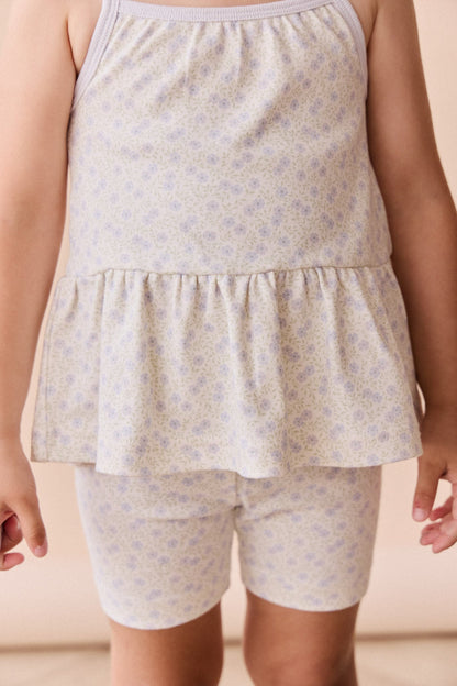 Organic Cotton Meadow Singlet - Emmy Lilac