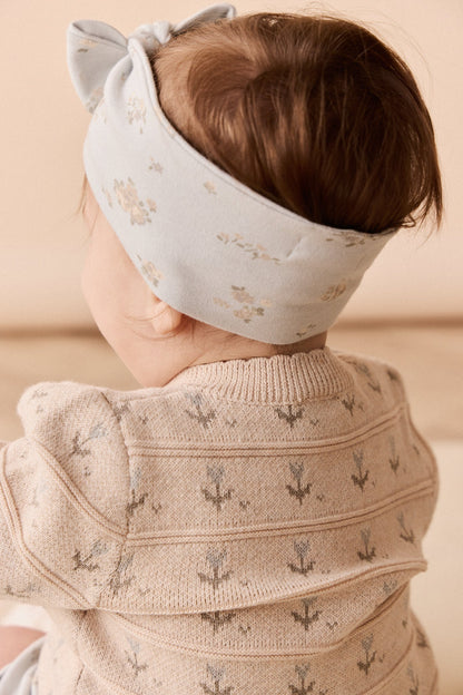Penny Cardigan - Penny Flower Jacquard Dawn