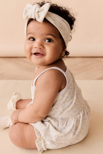 Organic Cotton Meadow Singlet - Emmy Lilac