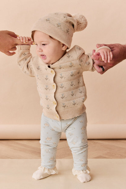 Penny Cardigan - Penny Flower Jacquard Dawn