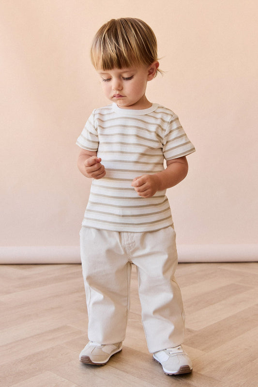 Pima Cotton Willem Tee - Sundrenched Stripe