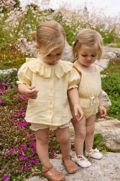 Organic Cotton Muslin Alora Top - Sunshine