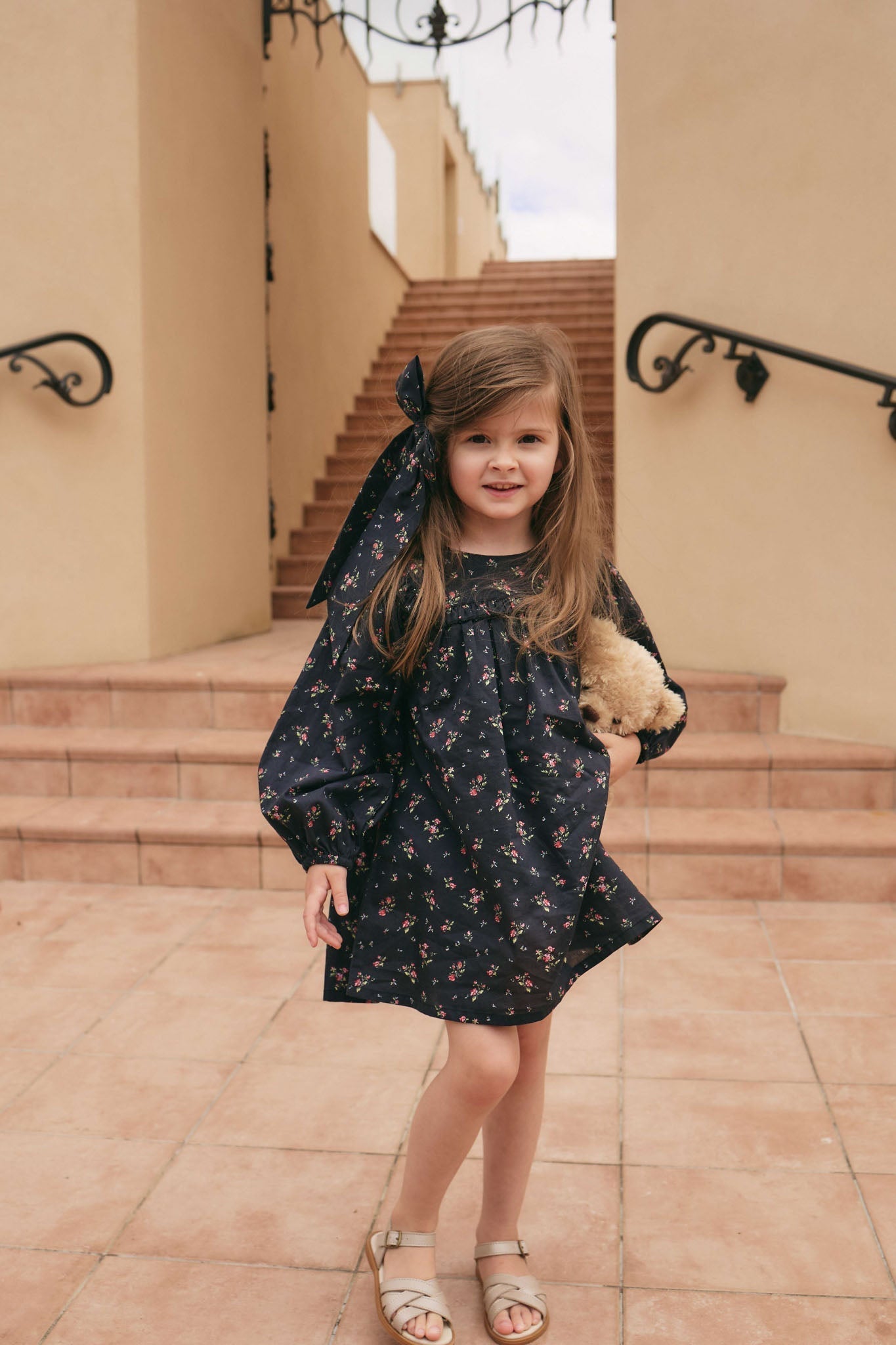 Organic Cotton Amira Dress - Bianca Noir