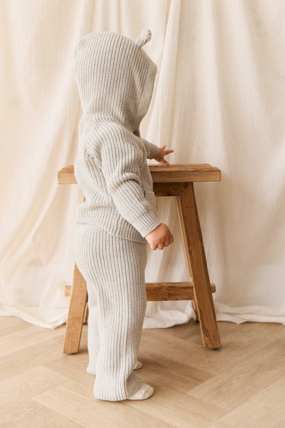 OG Bear Knit - Light Grey Marle