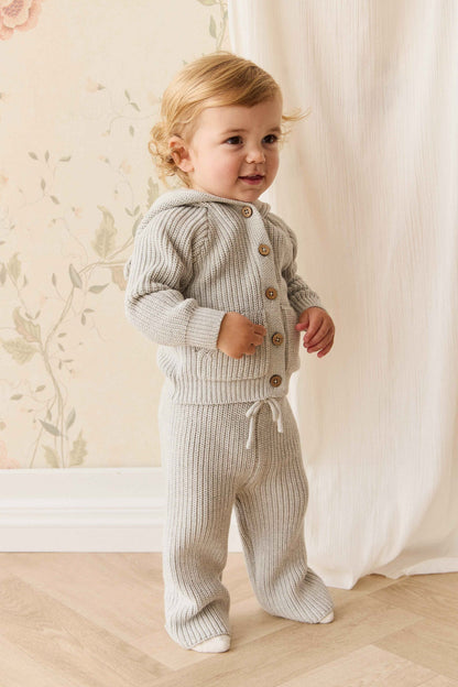 OG Bear Knit - Light Grey Marle