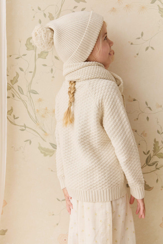 Simple Rib Beanie - Vanilla