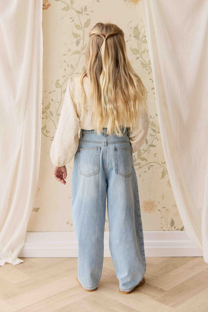 Organic Cotton Muslin Amira Blouse - Vintage Ditsy
