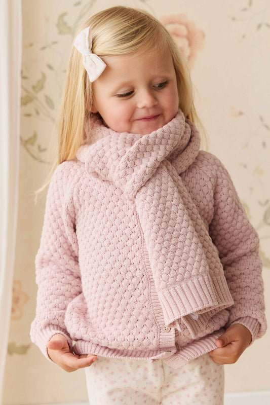 Maple Scarf - Pastel Pink Marle