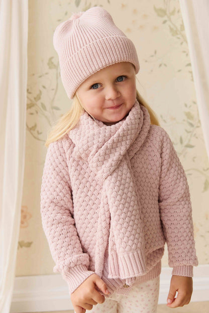 Maple Scarf - Pastel Pink Marle