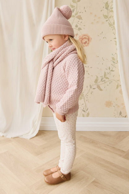 Maple Scarf - Pastel Pink Marle