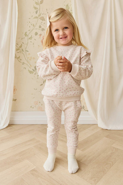 Organic Cotton Lilith Track Pant - Victoria Blush