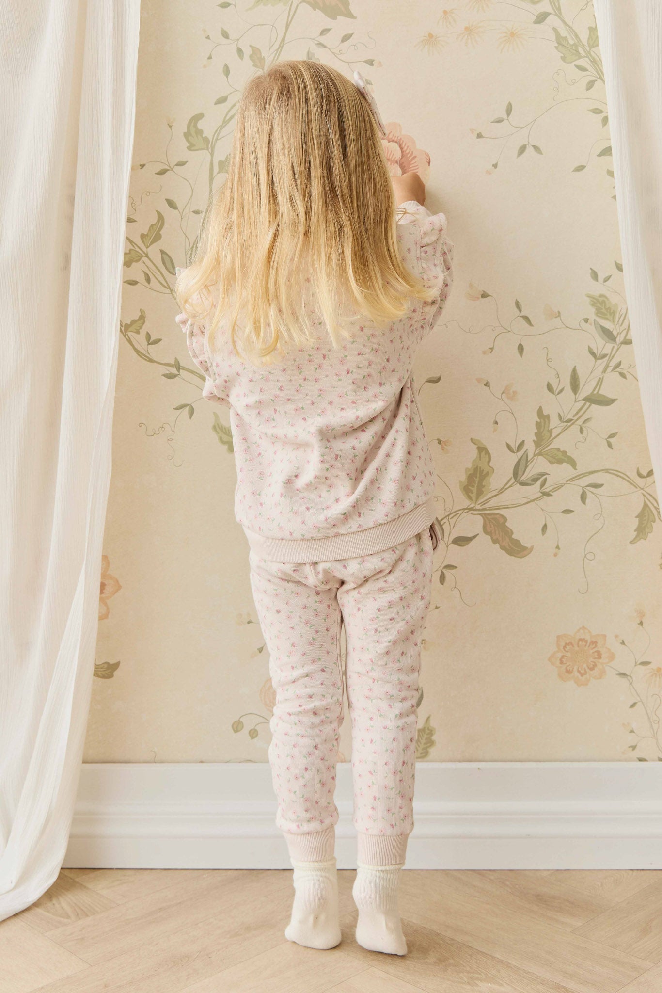 Organic Cotton Lilith Track Pant - Victoria Blush
