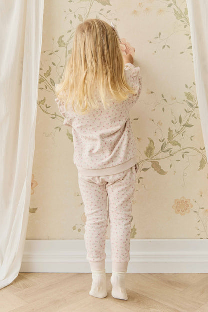 Organic Cotton Lilith Track Pant - Victoria Blush