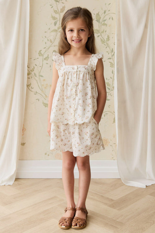 Organic Cotton Haylen Short - Bianca Antique