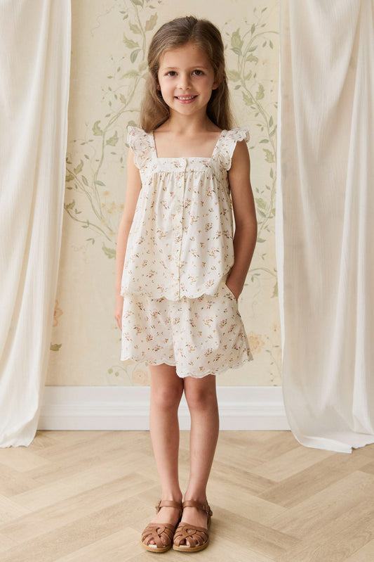 Organic Cotton Haylen Short - Bianca Antique