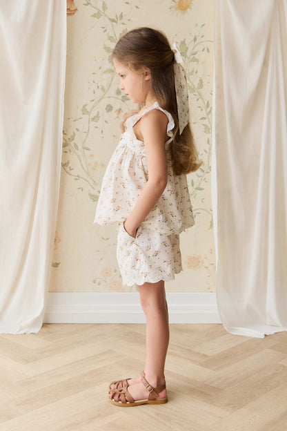 Organic Cotton Haylen Short - Bianca Antique