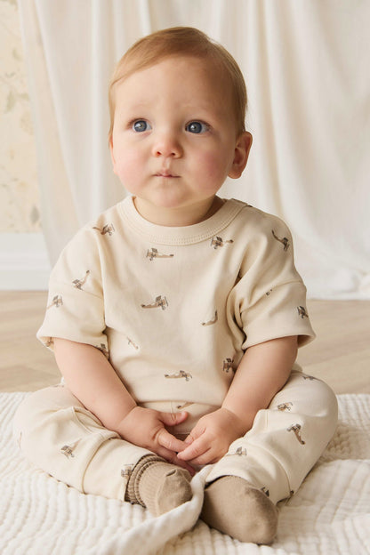 Pima Cotton Wesley Pant - Fly High Vanilla Cream