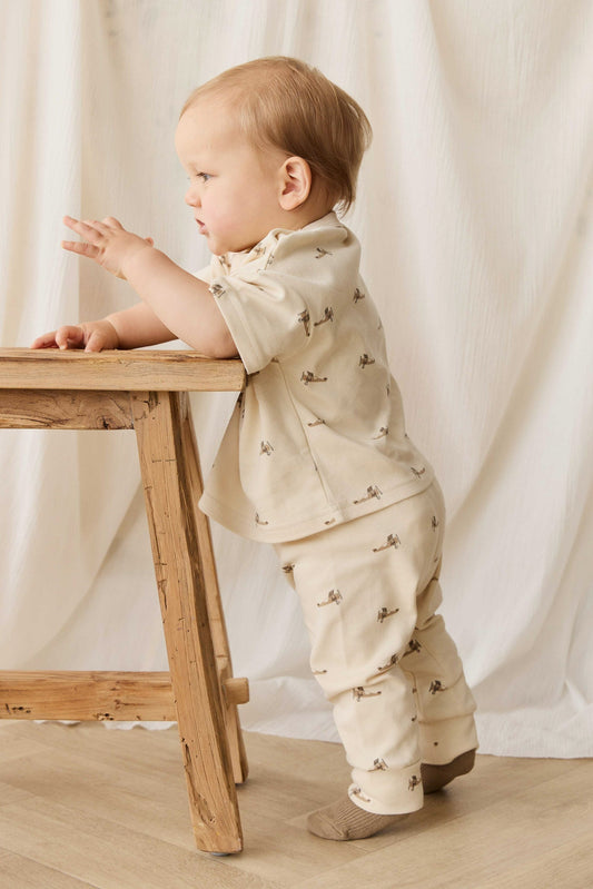 Pima Cotton Wesley Pant - Fly High Vanilla Cream