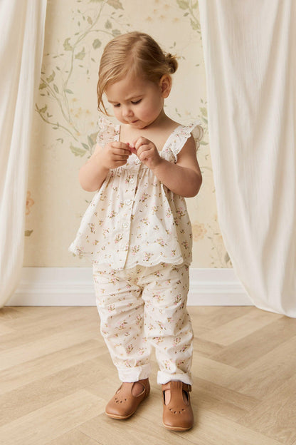 Organic Cotton Elodie Pant - Bianca Antique