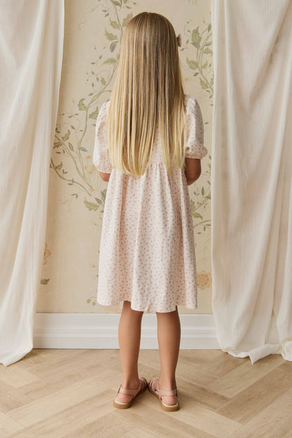 Organic Cotton Rosie Dress - Victoria Blush
