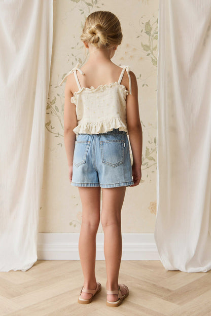 Organic Cotton Muslin Mirabel Top - Vintage Ditsy