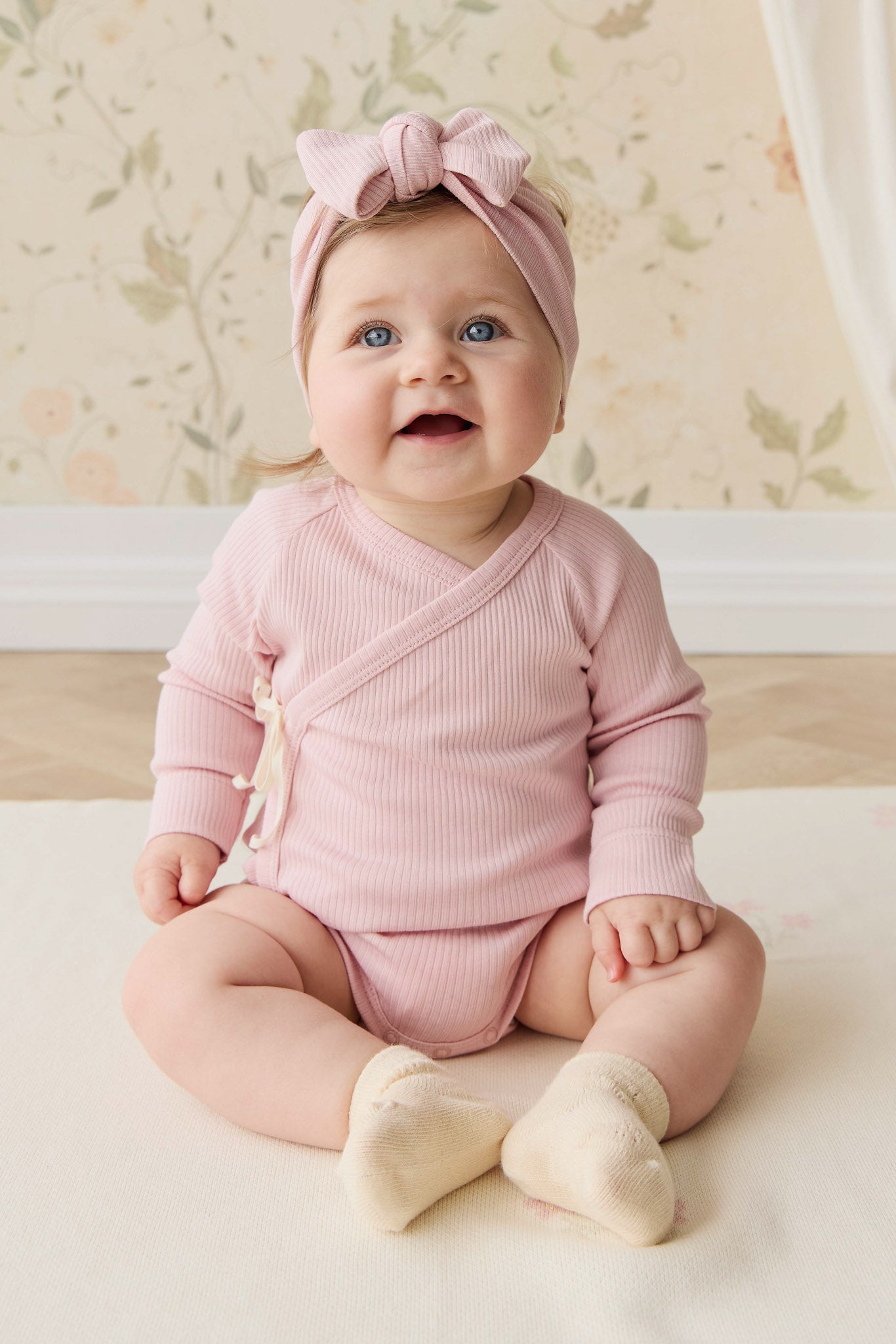 Organic Cotton Modal Marina Long Sleeve Bodysuit - Trinket