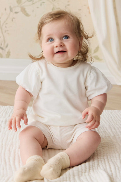Pima Cotton Myla Top - Parchment