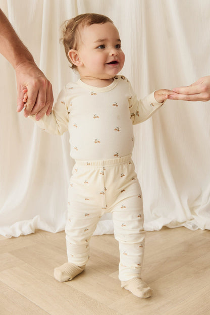 Organic Cotton Fernley Bodysuit - Forest Night Acorns