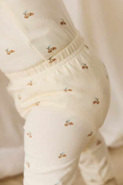 Organic Cotton Everyday Legging - Forest Night Acorns