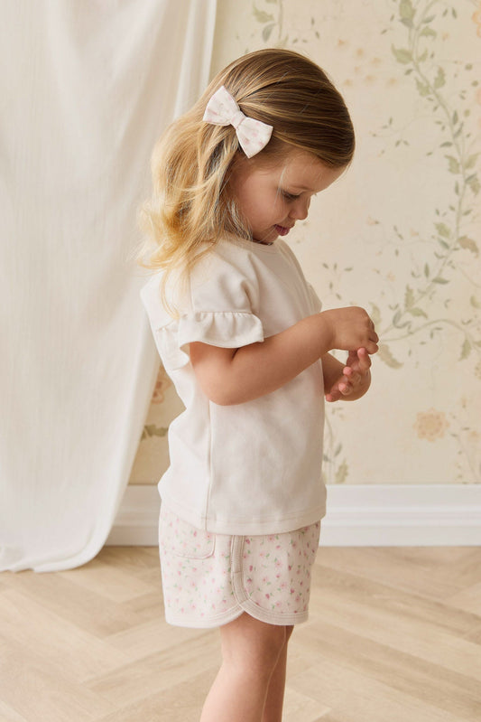 Organic Cotton Noelle 2pk Bow - Victoria Blush