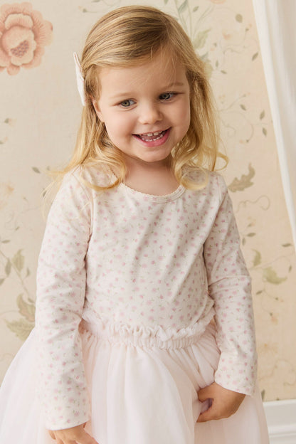 Organic Cotton Long Sleeve Top - Victoria Blush