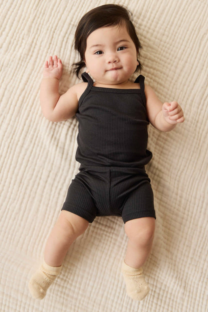 Organic Cotton Modal Elisa Bike Short - Ebony