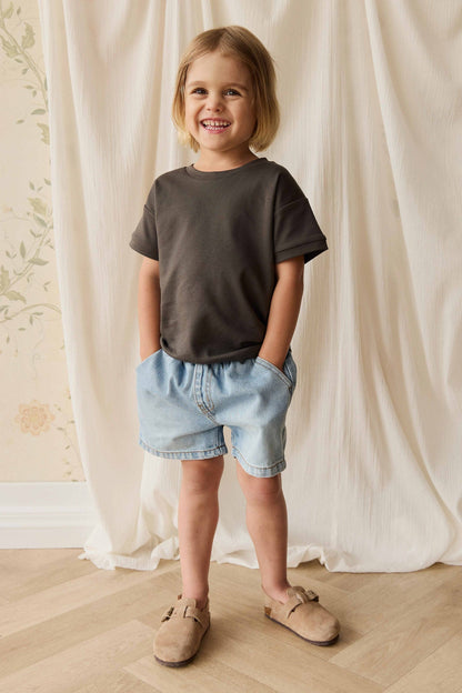 Pima Cotton Eddie Tee - Bistre