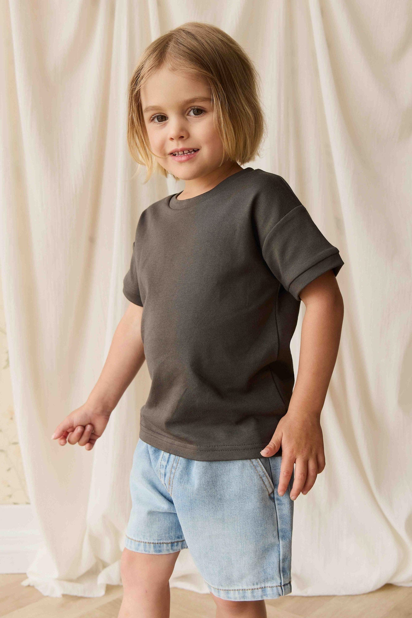 Pima Cotton Eddie Tee - Bistre