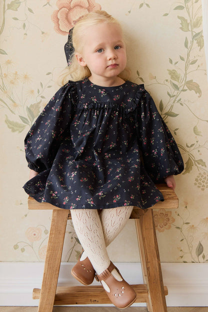 Organic Cotton Amira Dress - Bianca Noir
