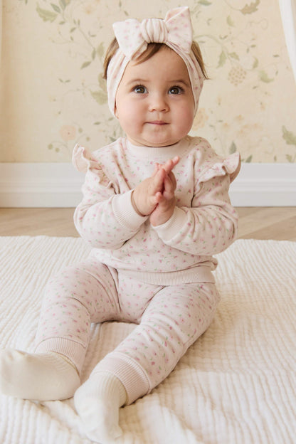 Organic Cotton Lilith Track Pant - Victoria Blush