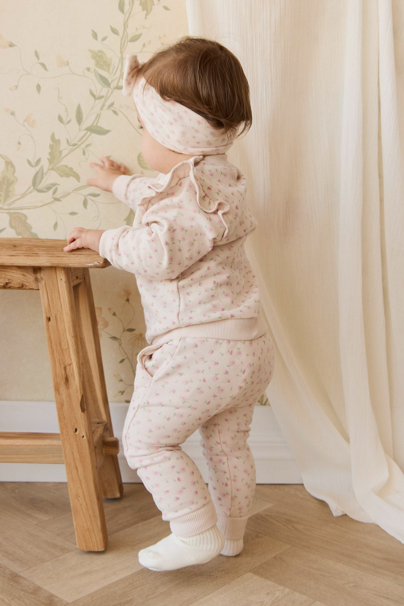 Organic Cotton Lilith Track Pant - Victoria Blush