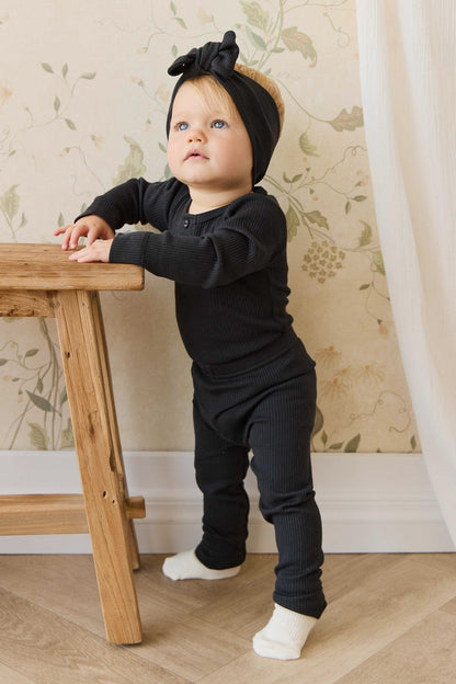 Organic Cotton Modal Everyday Legging - Ebony