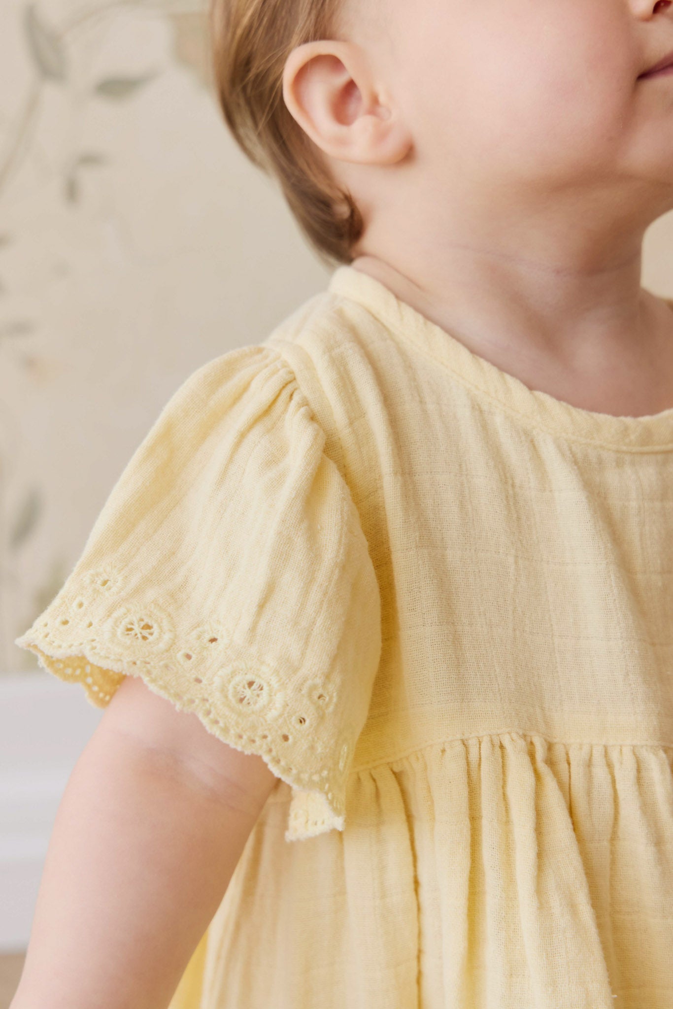 Organic Cotton Muslin Phillipa Dress - Sunshine