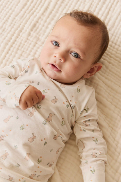 Organic Cotton Jarrah Long Sleeve Pyjama Set - Lapin Jardin Crisp
