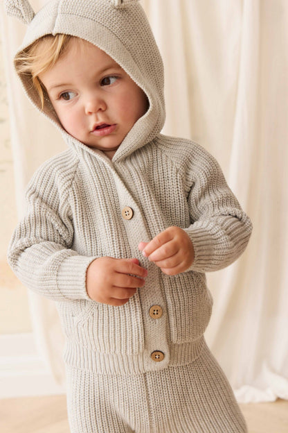 OG Bear Knit - Light Grey Marle