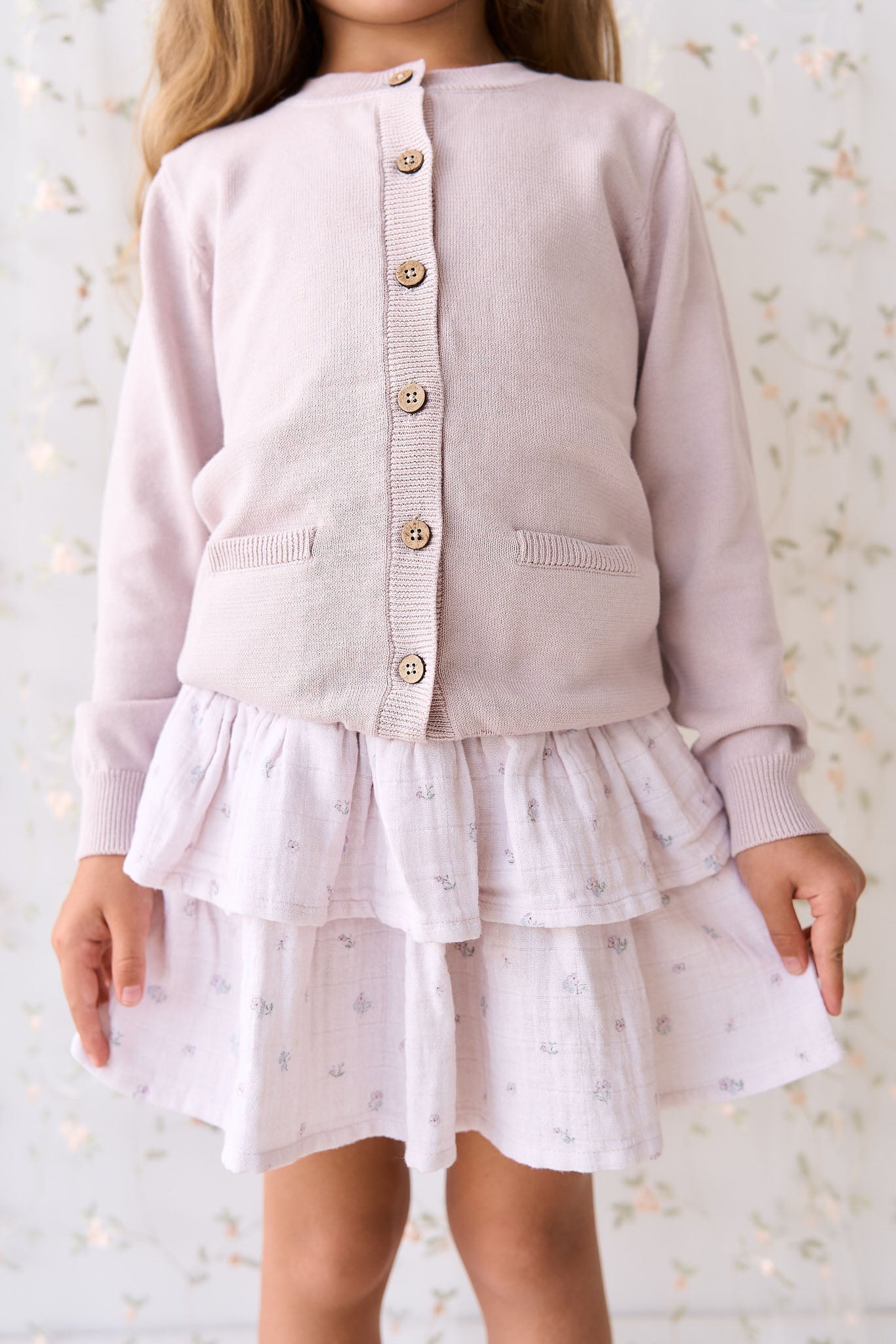 Organic Cotton Muslin Samantha Skirt - Meredith Violet