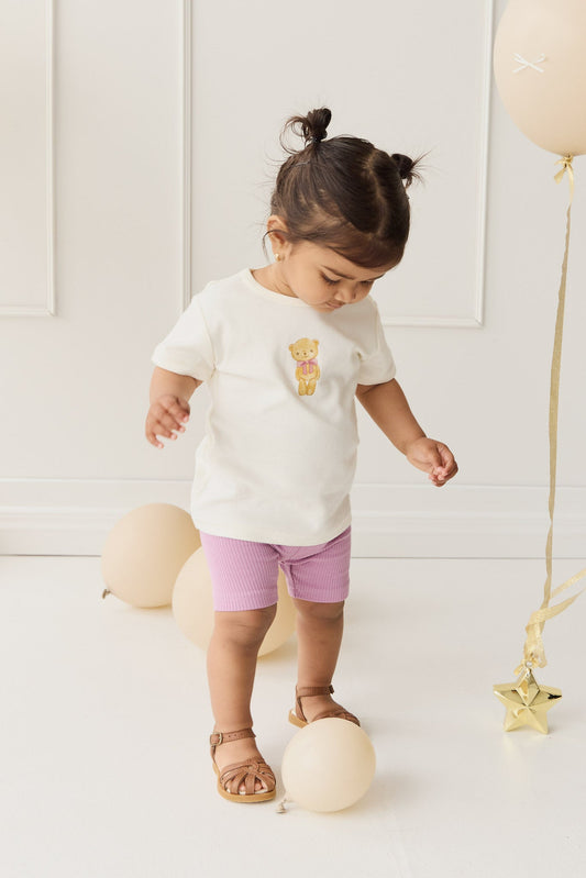 Pima Cotton Aude Tee - Cloud Little Georgie