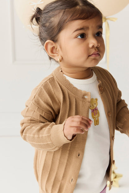 Emily Knitted Cardigan - Caramel Cream