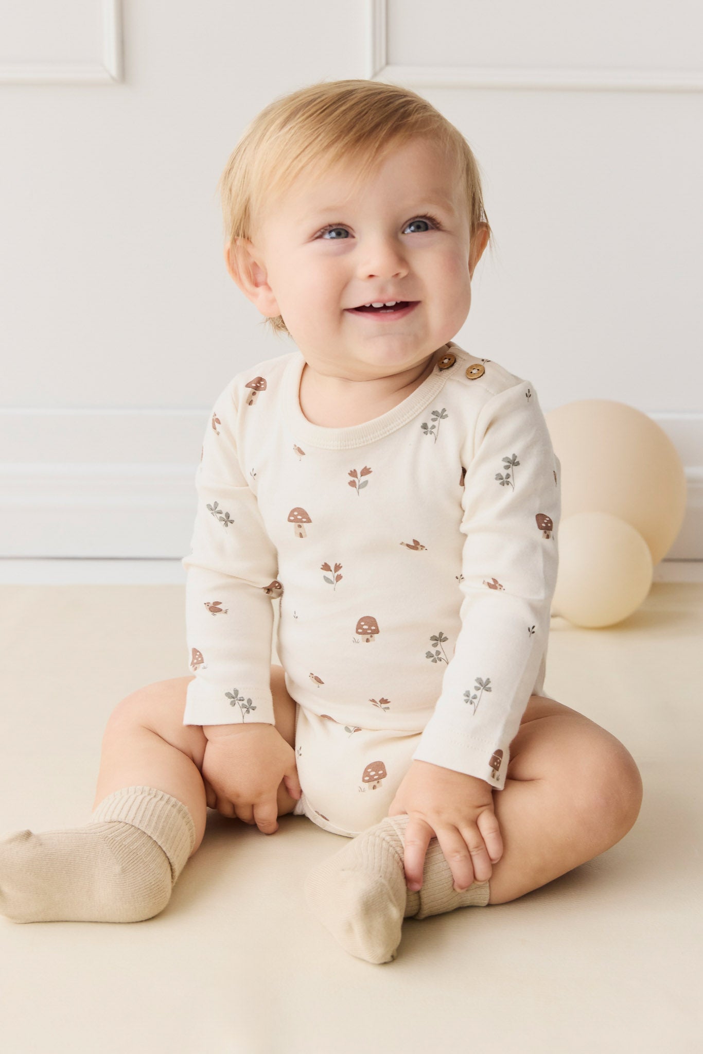 Organic Cotton Fernley Bodysuit - Le Champignon